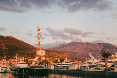 Tivat, Karadağ, Porto-Karadağ Soka quay vinç