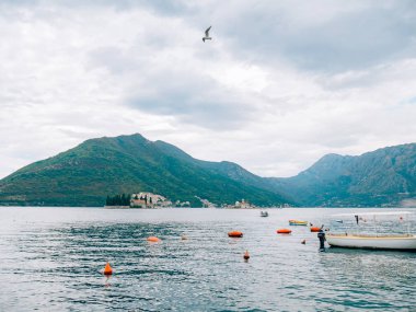 Gospa Adası od Skrpjela, Kotor Koyu'ndaki, Karadağ.