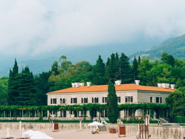 Park Milocer, Villa, Kraliçe plaj. Ada, Sveti Stefan yakınındaki Karadağ.