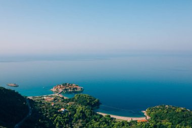 Sveti Stefan, dağ manzarası