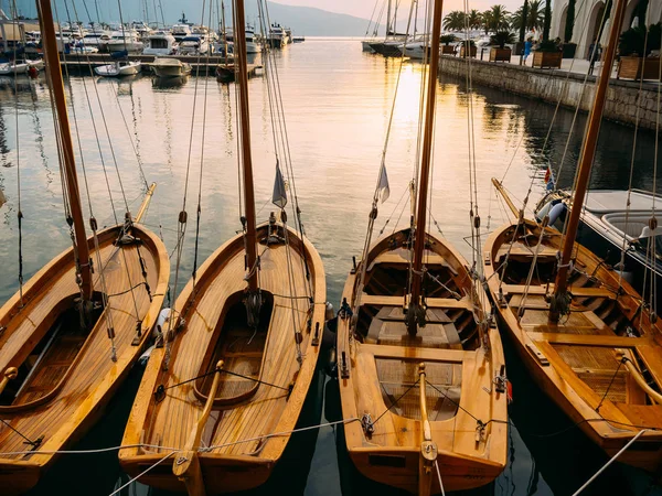 Iate Porto Montenegro. Área de elite de Tivat — Fotografia de Stock