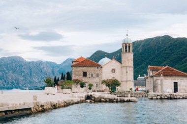 Gospa Adası od Skrpjela, Kotor Koyu'ndaki, Karadağ.