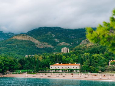 Park Milocer, Villa, Kraliçe plaj. Ada, Sveti Stefan yakınındaki Karadağ.