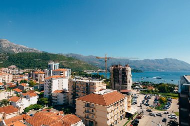 Budva, Karadağ, c bina yüksek katlı görünümünden