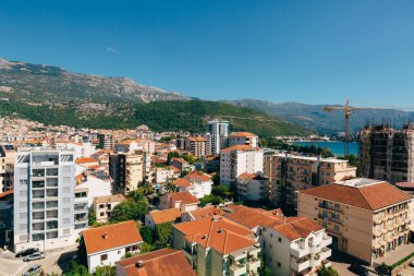 Budva, Karadağ, c bina yüksek katlı görünümünden