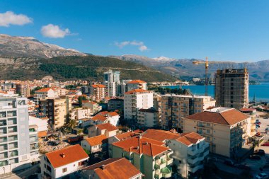 Budva, Karadağ, c bina yüksek katlı görünümünden