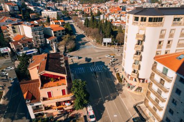 Budva, Karadağ, c bina yüksek katlı görünümünden