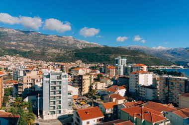 Budva, Karadağ, c bina yüksek katlı görünümünden