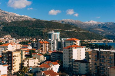 Budva, Karadağ, c bina yüksek katlı görünümünden