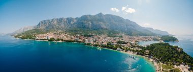 Havadan fotoğraf dron Makarska, Hırvatistan