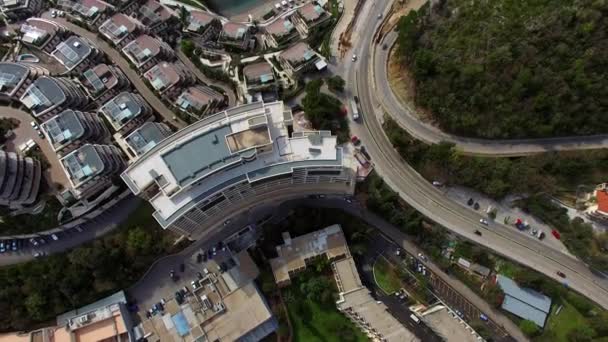 Complejo hotelero de lujo Dukley en Budva, Montenegro. Disparando con — Vídeo de stock