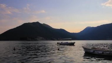 Kotor Körfezi bota. Karadağ, Adriyatik su