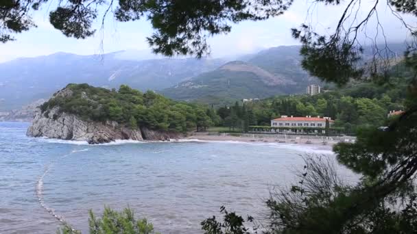 La Villa Milocer es uno de los balnearios más bellos de la Bu — Vídeos de Stock