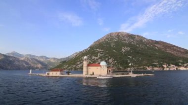 Gospa Adası od Skrpjela, Kotor Koyu'ndaki, Karadağ.