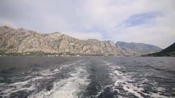 Rejs łodzią w Kotorze — Wideo stockowe