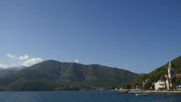 Donja Lastva. Tivat, Czarnogóra — Wideo stockowe