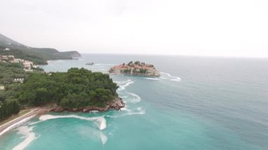 Sveti Stefan Adası, hava fotoğrafçılığı. Karadağ