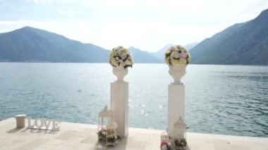 Como Gölü kıyısında düğün töreni