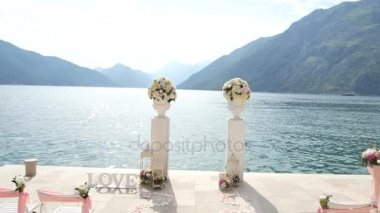 Como Gölü kıyısında düğün töreni