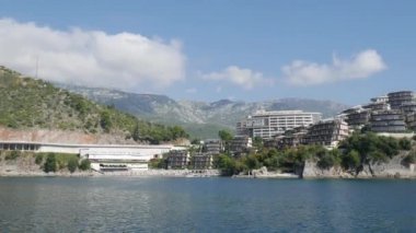 Budva, Karadağ'daki lüks otel kompleksi Dukley bahçeleri. Shooti