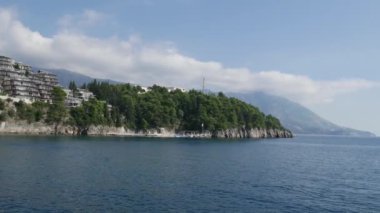 Budva, Karadağ'daki lüks otel kompleksi Dukley bahçeleri. Shooti