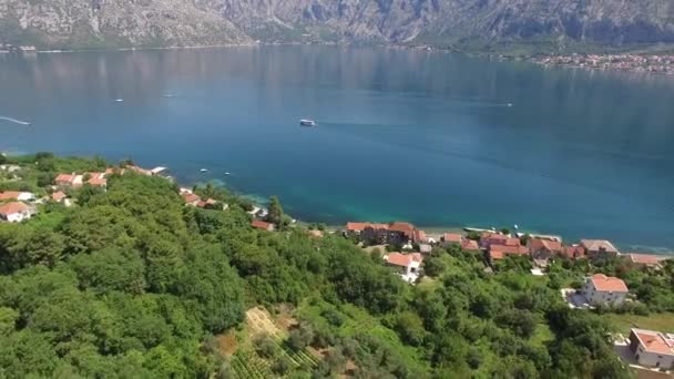 Продажа земельного участка в Черногории. Отель у моря. Город Прчан — стоковое видео