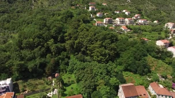 Terreno para venda em Montenegro. Hotel à beira-mar. A cidade de Prcan — Vídeo de Stock