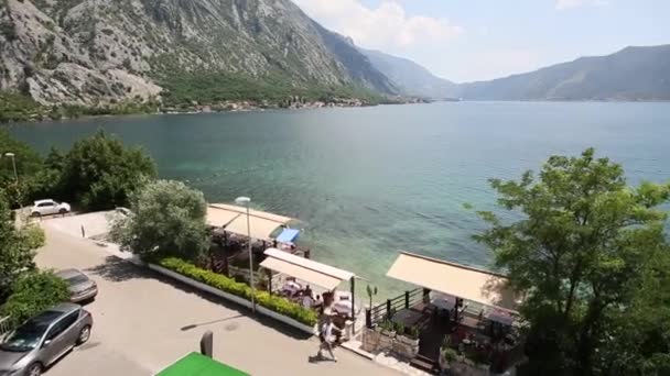 Durmitor v Černé hoře. Hory a kaňony, moře. — Stock video