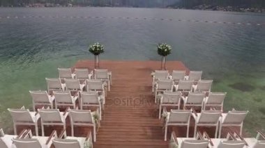 Kotor Körfezi Dock düğününde. Düğün Karadağ.