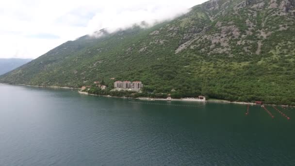 Casamento nas docas na Baía de Kotor. Casamento em Montenegro . — Vídeo de Stock