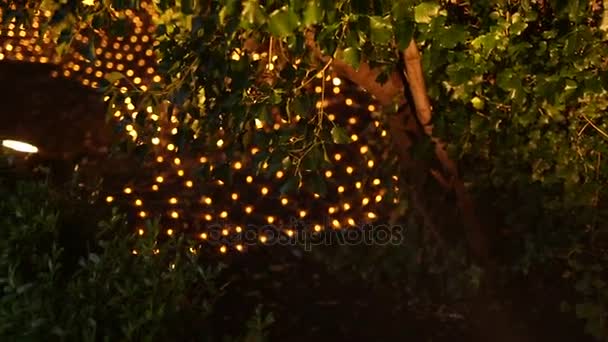 Lanternes rondes en papier. Décorations de mariage — Video