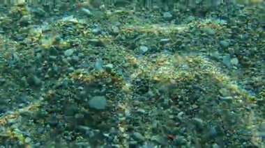 Deniz altındaki su altında. Adriatic, Karadağ sularına. Metin