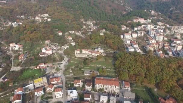 Kloster Babalonija, i Montenegro, Budva, Adriatiska havet — Stockvideo