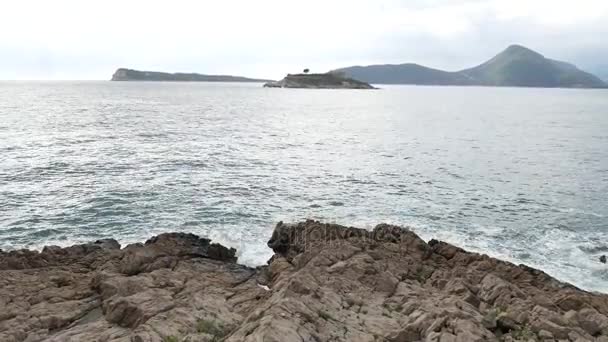 Isla Mamula, un antiguo campo de concentración en Montenegro, el Ad — Vídeos de Stock