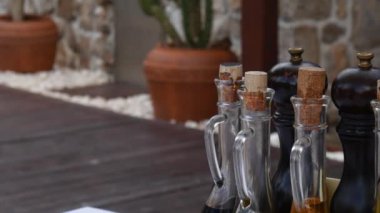 Karadağ balıkçılık kafede Çeşnilik şişe. Cork st
