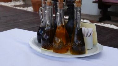 Karadağ balıkçılık kafede Çeşnilik şişe. Cork st