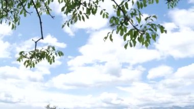 Karadağ üzerinden Fort Gorazde dağlarda görünümden. Kot