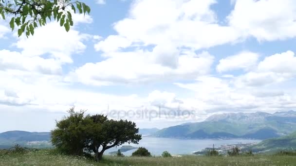 A vista das montanhas em Montenegro a partir de Fort Gorazde. Kot. — Vídeo de Stock