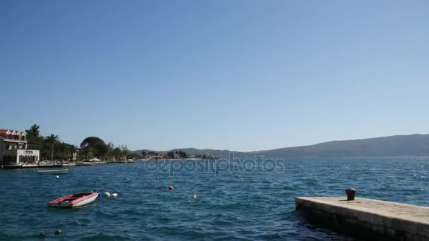 Donja Lastva. Tivat, Montenegro — Stockvideo