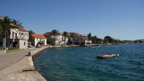 Донья Бечичи. Tivat, Чорногорія — стокове відео