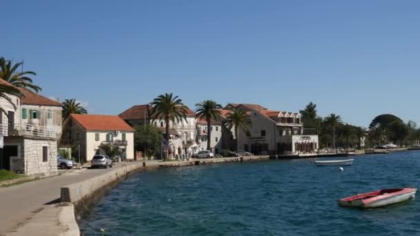 Donja Lastva. Tivat, Montenegro — Video Stock