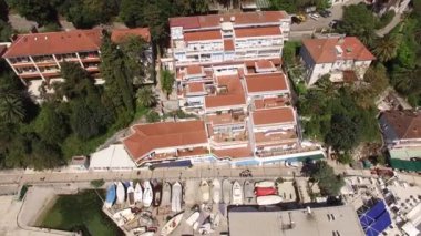 Herceg Novi tekne rıhtım, Old Town, Karadağ