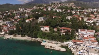 Herceg Novi tekne rıhtım, Old Town, Karadağ