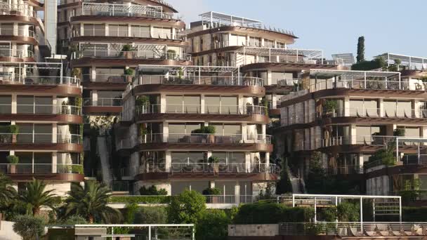 Luksusowy hotel kompleks Dukley ogrody w mieście Budva, Czarnogóra. Duży — Wideo stockowe