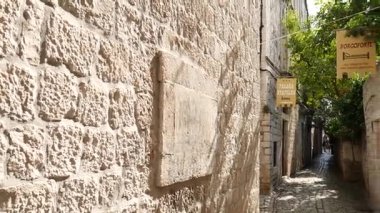 Trogir eski şehir. Çevre Split, Hırvatistan.