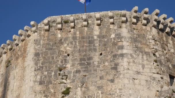 Παλιά πόλη της Trogir. Κοντά σε Σπλιτ, Κροατία. — Αρχείο Βίντεο