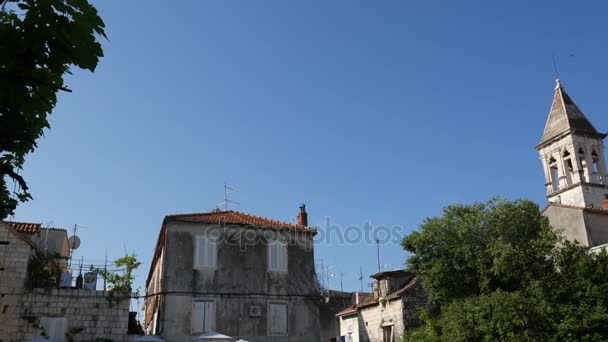 Παλιά πόλη της Trogir. Κοντά σε Σπλιτ, Κροατία. — Αρχείο Βίντεο