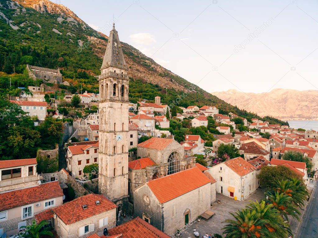 St. Nicholas Church, Old Town Perast in Montenegro