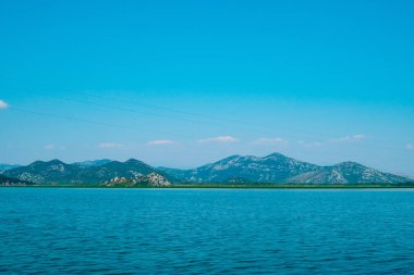 İşkodra Gölü Karadağ. En büyük tatlı su Gölü ba