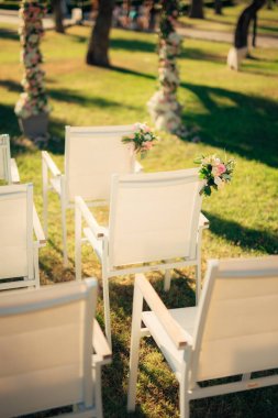 Düğün töreni için sandalye